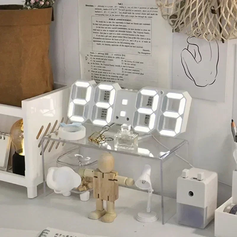 Smart 3d Digital Alarm Clock Wall