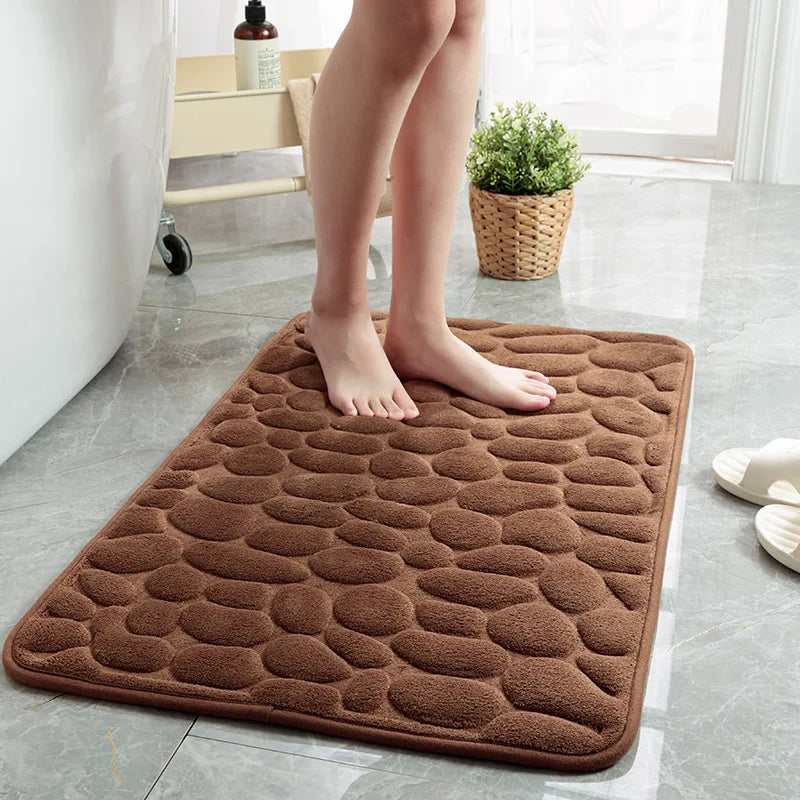 Bathroom Bath Mat Coral Fleece